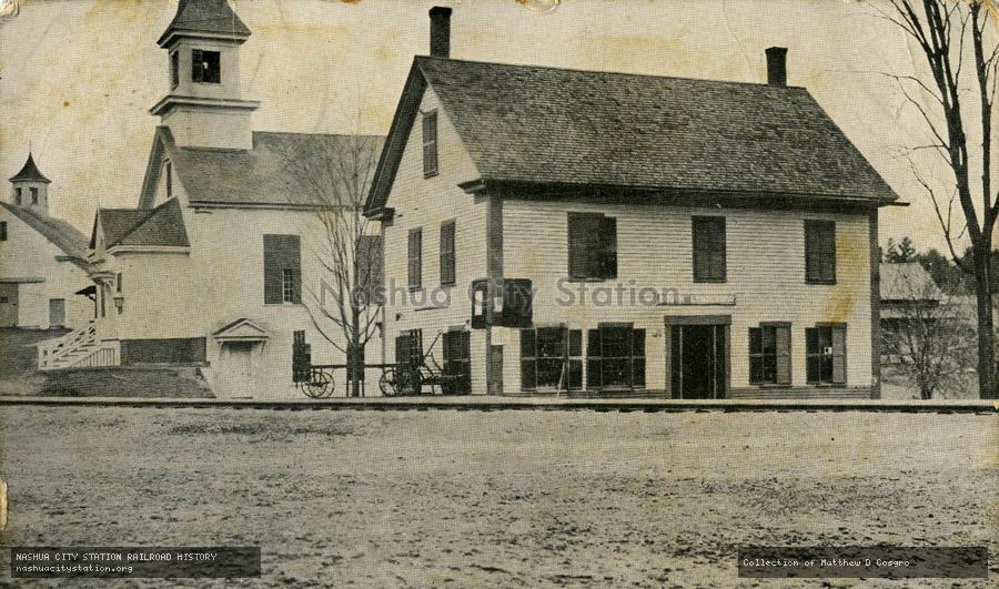 Postcard: Boston & Maine Station, South Lyndeboro, N.H.